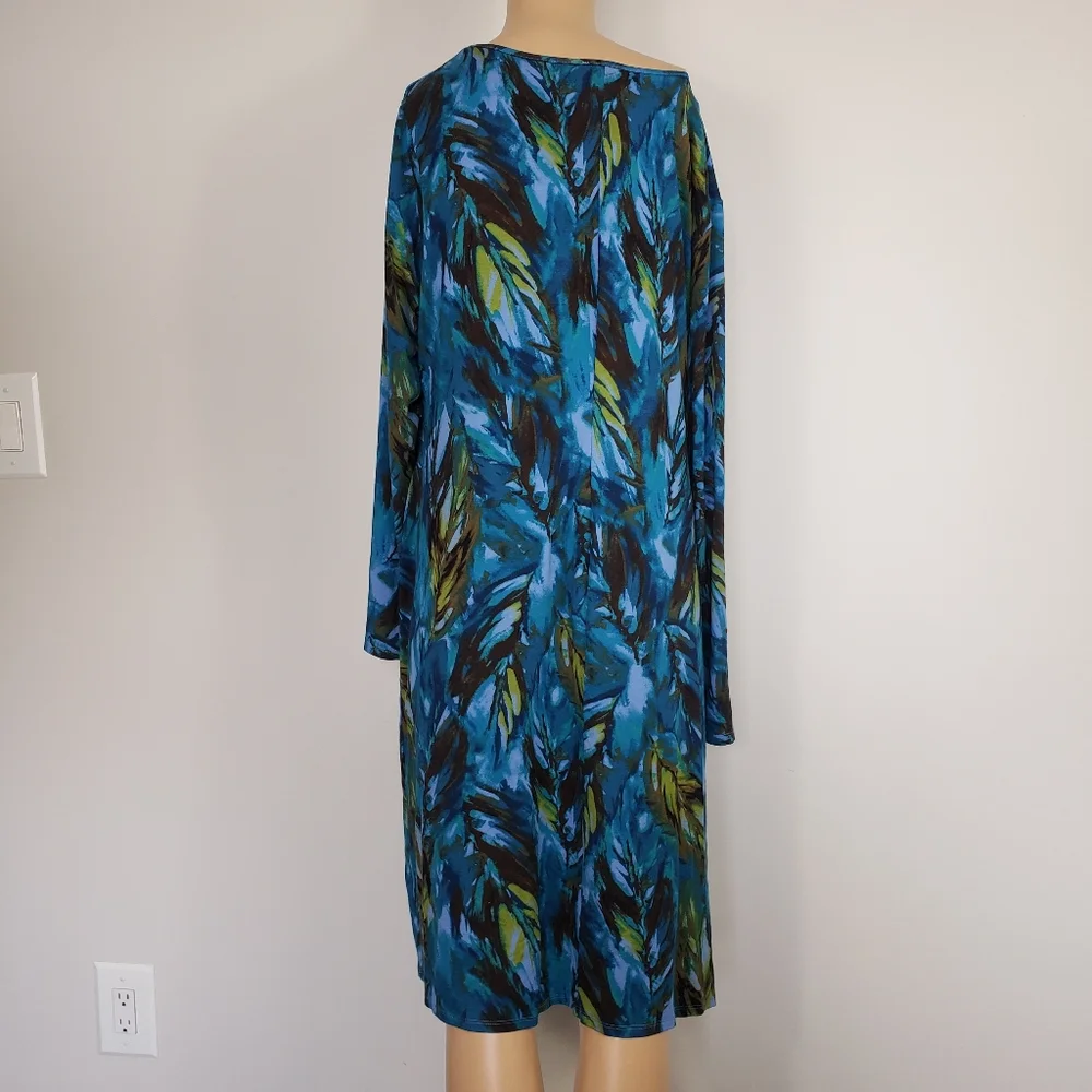 J.Jill floral shift dress size L